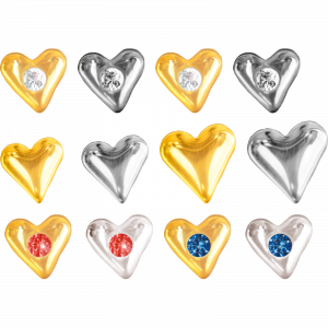 izi Herz / Zirkon-Schmuckstein - weißgold