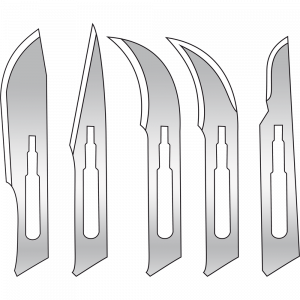 Skalpellklingen, Edelstahl