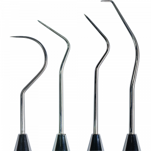 Zahnsonde, runder Griff