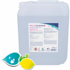 wellsaclean S+ Schnelldesinfektion, 5 Liter